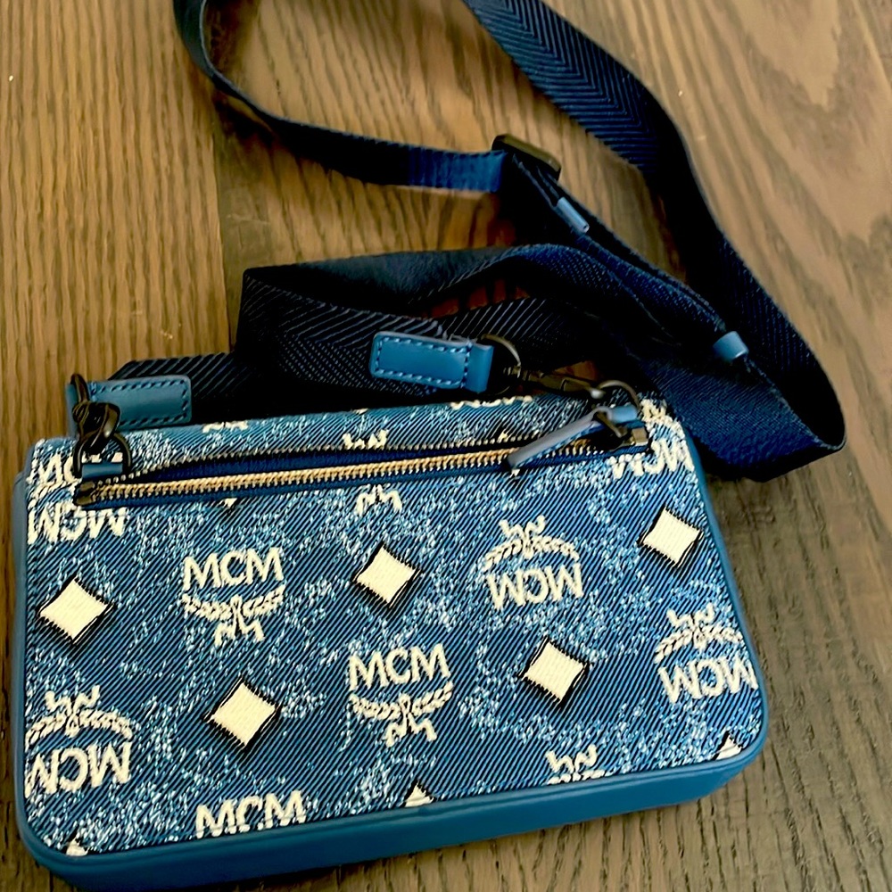 Mcm denim crossbody